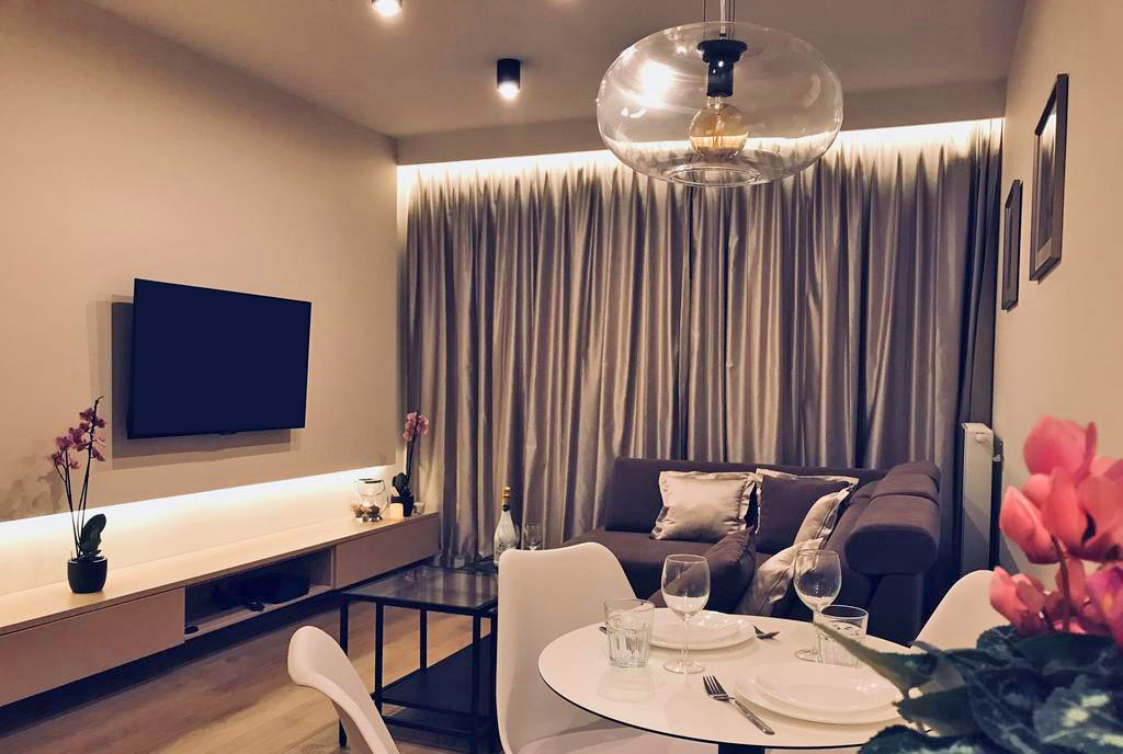 elegancka sypialnia w ekskluzywnym apartamencie na wynajem Szczecin
