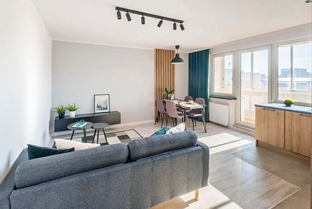 nowoczesna aranżacja wnętrza ekskluzywnego apartamentu do sprzedaży Gdańsk