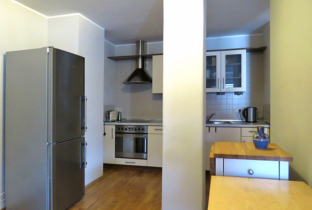 zbliżenie na kuchnię w ekskluzywnym apartamencie do wynajęcia Wrocław