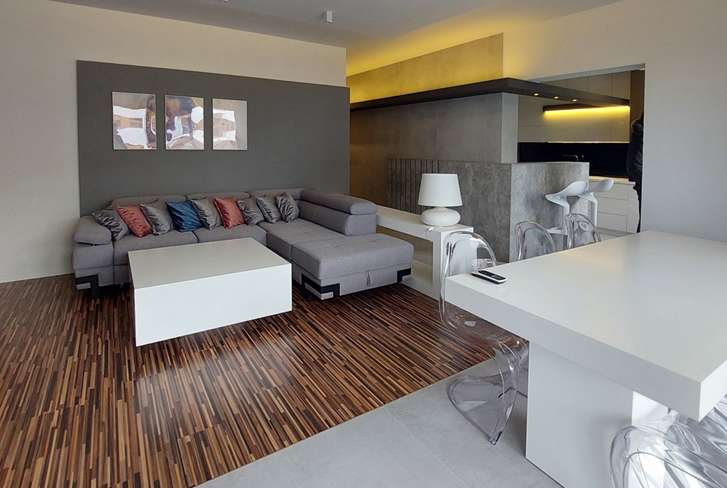 fragment pokoju gościnnego w ekskluzywnym apartamencie na wynajem Piotrków Trybunalski