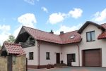 rzut z przodu na luksusową willę do sprzedaży Chrzanów