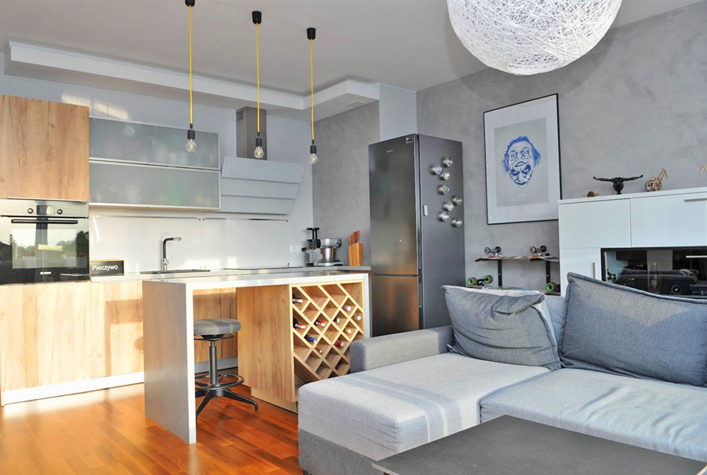 nowoczesne wnętrze luksusowego apartamentu na sprzedaż Szczecin (okolice)