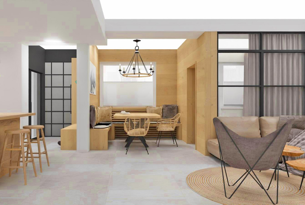 przestronny salon w luksusowym apartamencie na sprzedaż Szczyrk