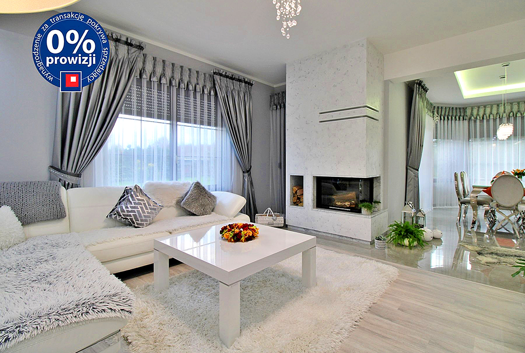 okazały salon w luksusowej willi na sprzedaż Gorzów Wielkopolski