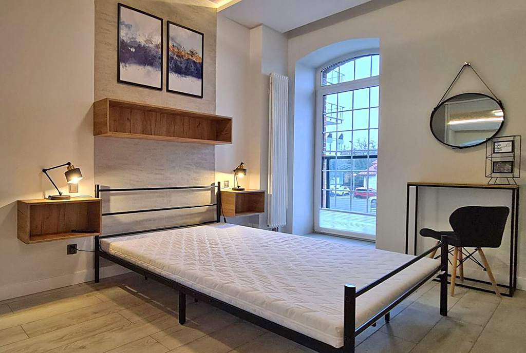 prywatna sypialnia w luksusowym apartamencie do wynajęcia Wieluń