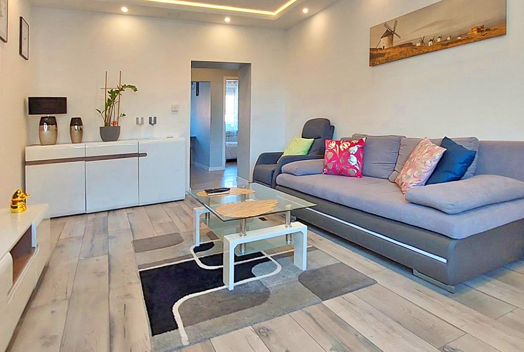 stylowo urządzony pokój dzienny w ekskluzywnym apartamencie na sprzedaż Piotrków Trybunalski