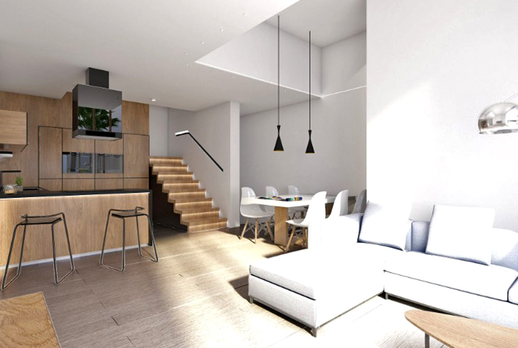 rzut na komfortowy aneks kuchenny w luksusowej willi na sprzedaż Hiszpania (Costa Blanca, Torrevieja)