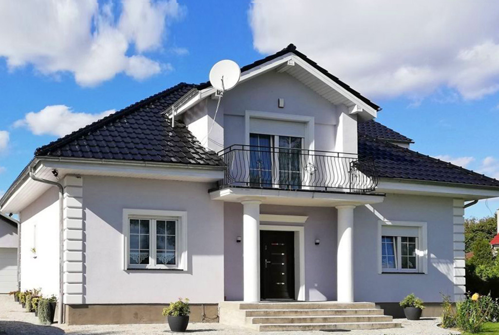 zapierające dech w piersiach wejście do ekskluzywnej willi do sprzedaży Żagań