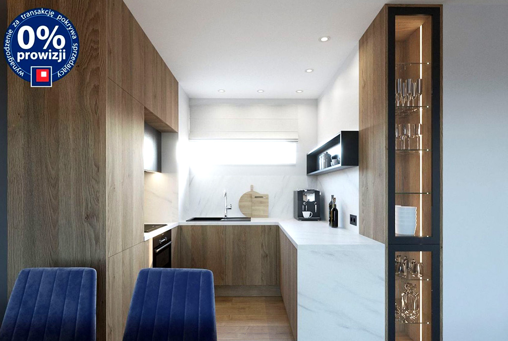 funkcjonalna kuchnia w luksusowym apartamencie do sprzedaży Lublin