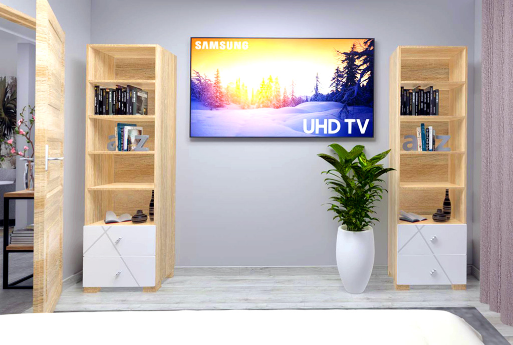 widok na pokój dzienny w ekskluzywnym apartamencie do sprzedaży Radomsko