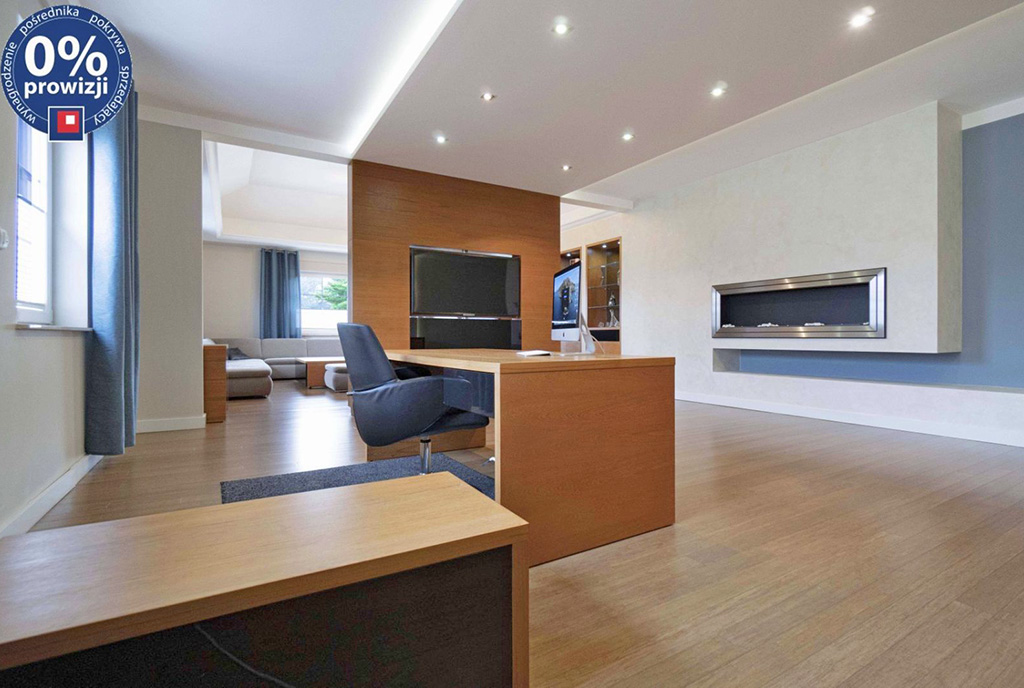 zbliżenie na salon w ekskluzywnej willi do sprzedaży Katowice (okolice)