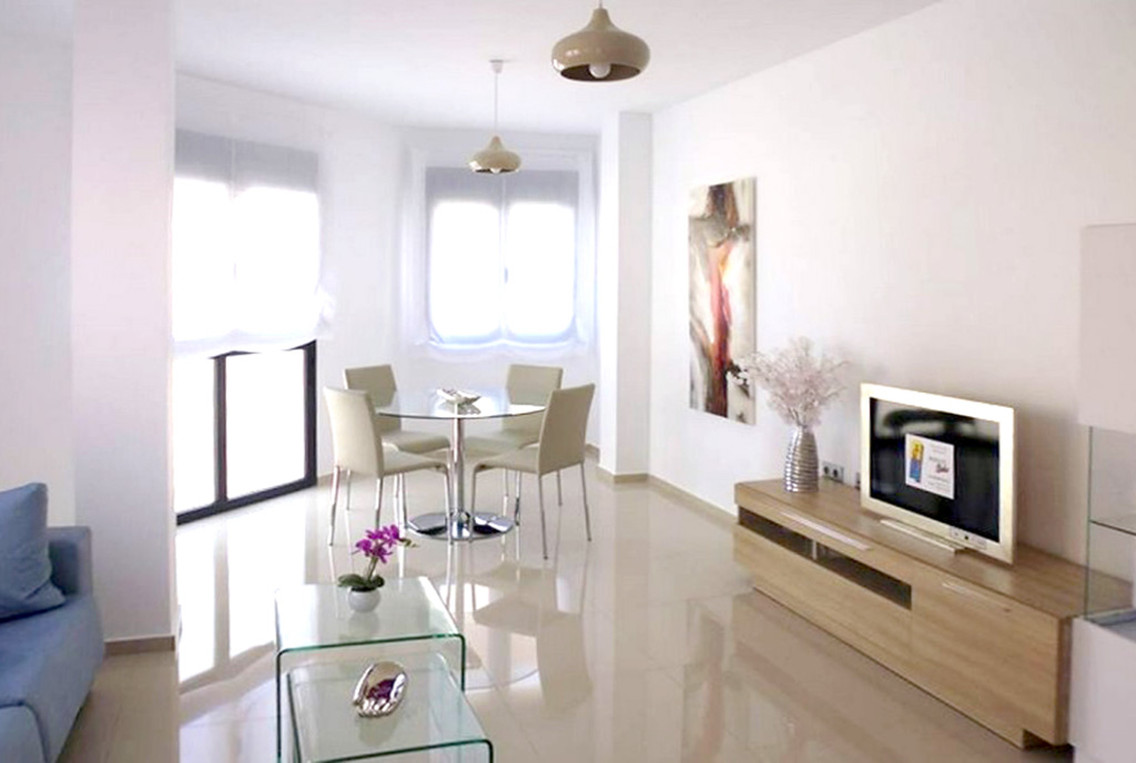 aneks kuchenny i salon luksusowym apartamencie na sprzedaż Hiszpania (Los Montesinos)