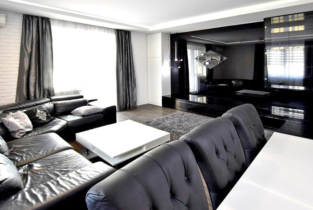 wytworny pokój dzienny w luksusowym apartamencie do wynajęcia Inowrocław