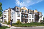 widok na luksusowy budynek, w którym znajduje się oferowany na sprzedaż ekskluzywny apartament Wieluń