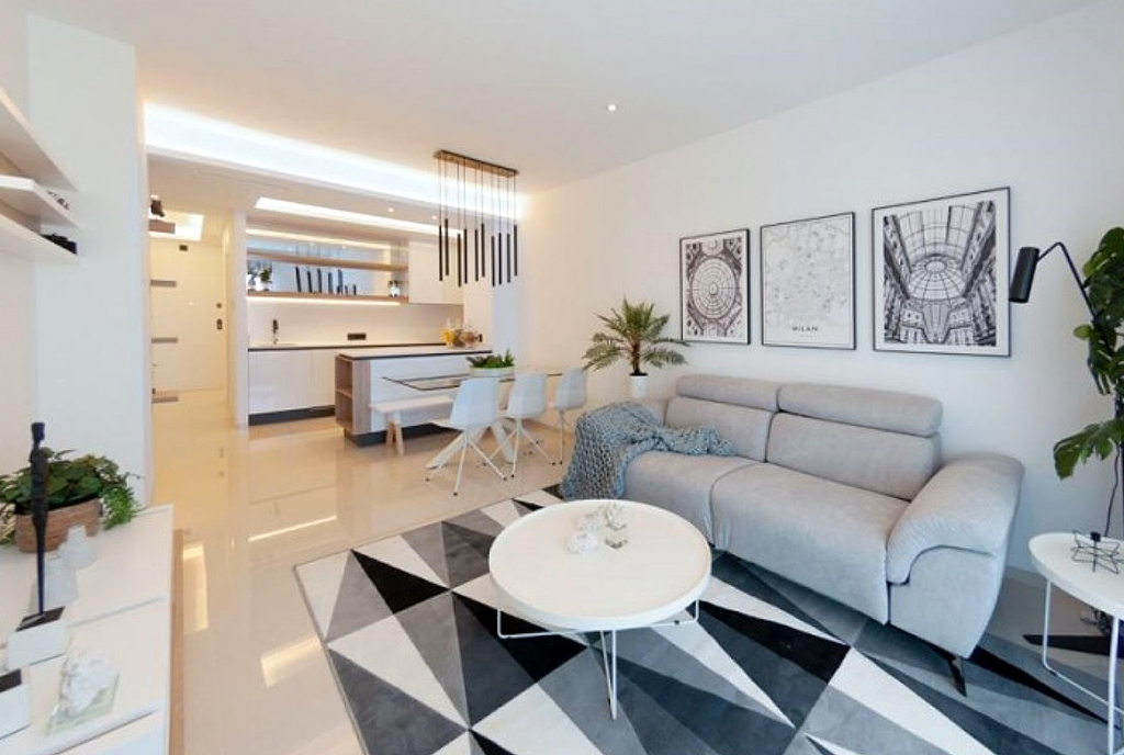 nowoczesny projekt wnętrza ekskluzywnego apartamentu do sprzedaży Hiszpania (Guardamar del Segura, Guardamar del Segura)