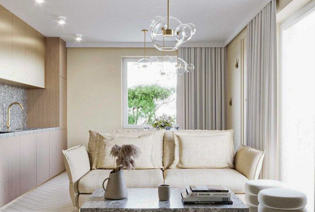 eleganckie wnętrze luksusowego apartamentu na sprzedaż Wałbrzych (okolice)