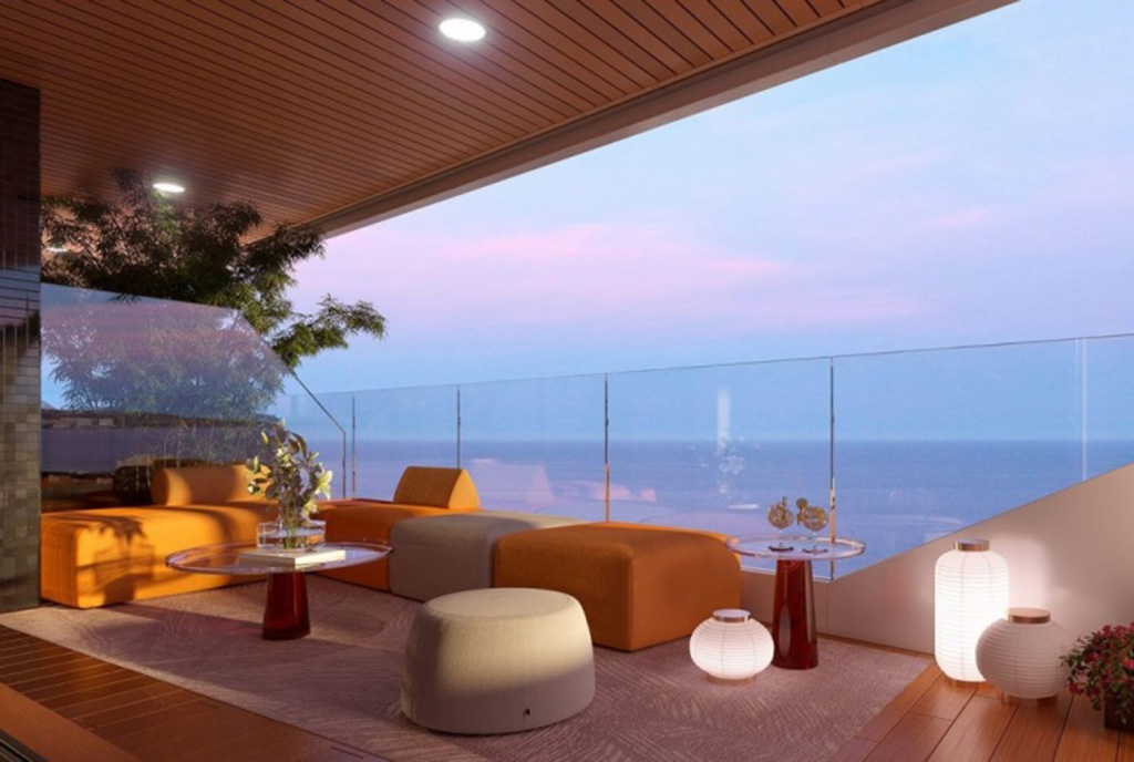 imponujący rozmachem taras przy ekskluzywnym apartamencie na sprzedaż Hiszpania