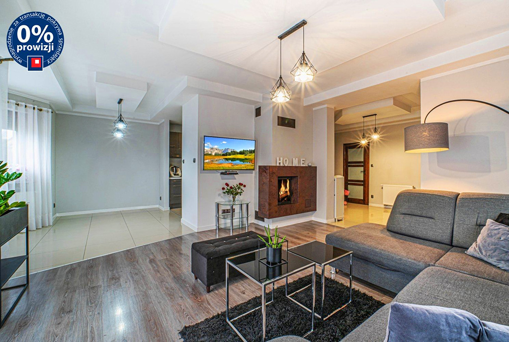 wytworny salon w ekskluzywnej willi do sprzedaży Bolesławiec