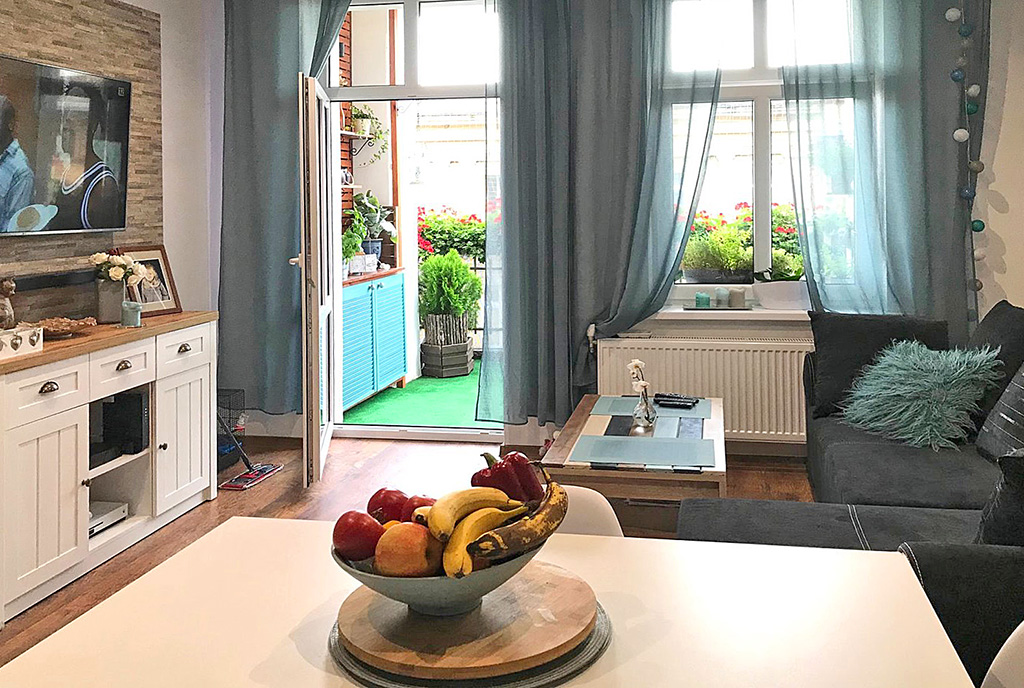 zbliżenie na salon w ekskluzywnym apartamencie na sprzedaż Świdnica