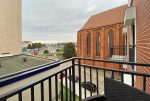 widok z balkonu ekskluzywnego apartamentu na wynajem Szczecin