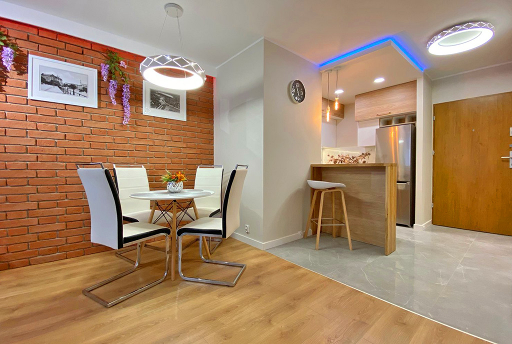 nowoczesny design wnętrza ekskluzywnego apartamentu do wynajęcia Szczecin