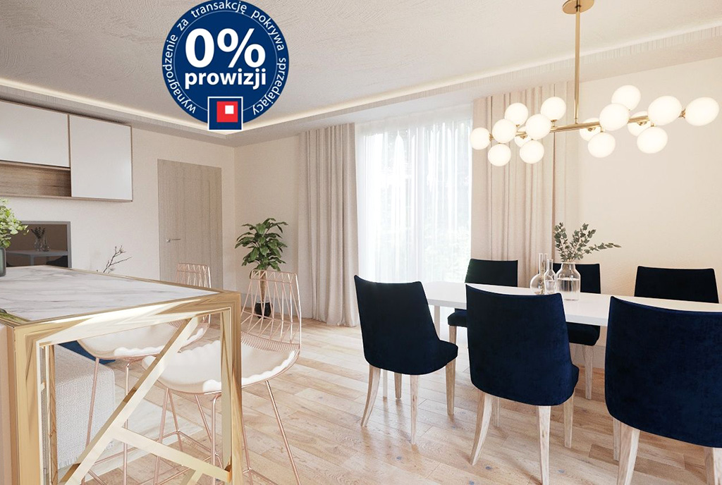 jadalnia oraz pokój dzienny w luksusowej willi na sprzedaż Ustroń