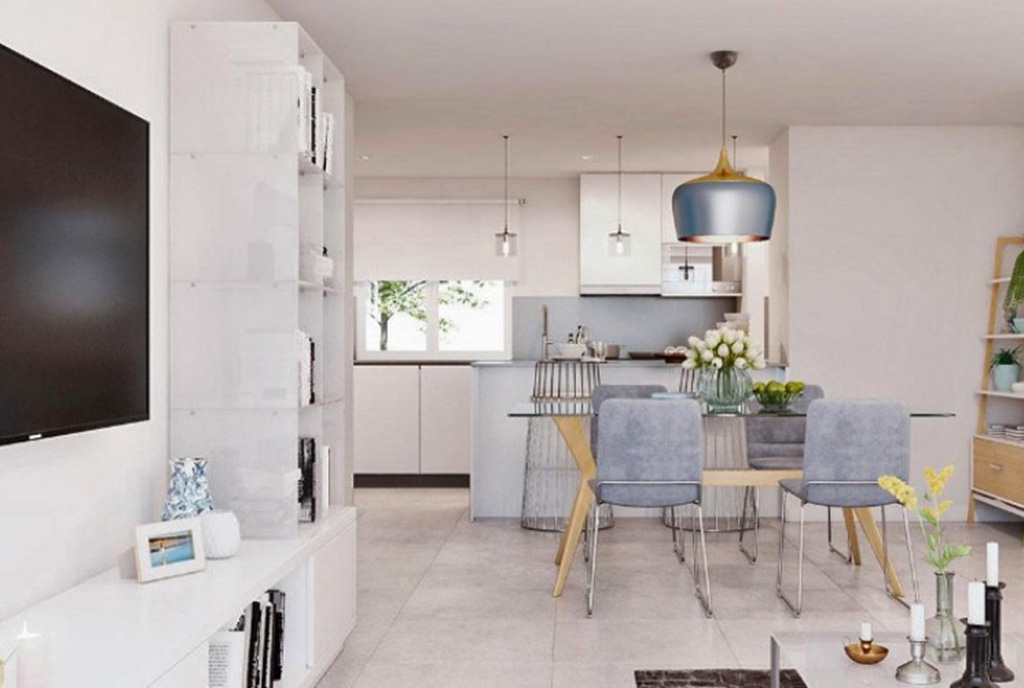 wnętrza wykończonego w śródziemnomorskim designie luksusowego apartamentu do sprzedaży Hiszpania (Estepona)