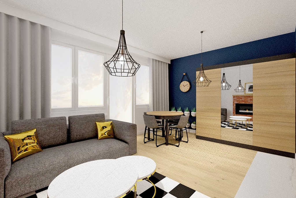 nowoczesne wnętrze ekskluzywnego apartamentu do sprzedaży Kalisz