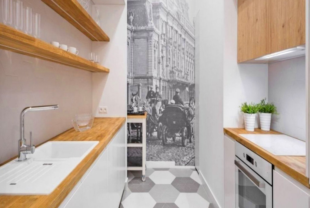 nowoczesna kuchnia w luksusowym apartamencie na sprzedaż Łódź