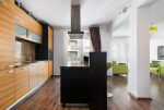 zabudowana nowocześnie kuchnia w luksusowym apartamencie do sprzedaży Lublin