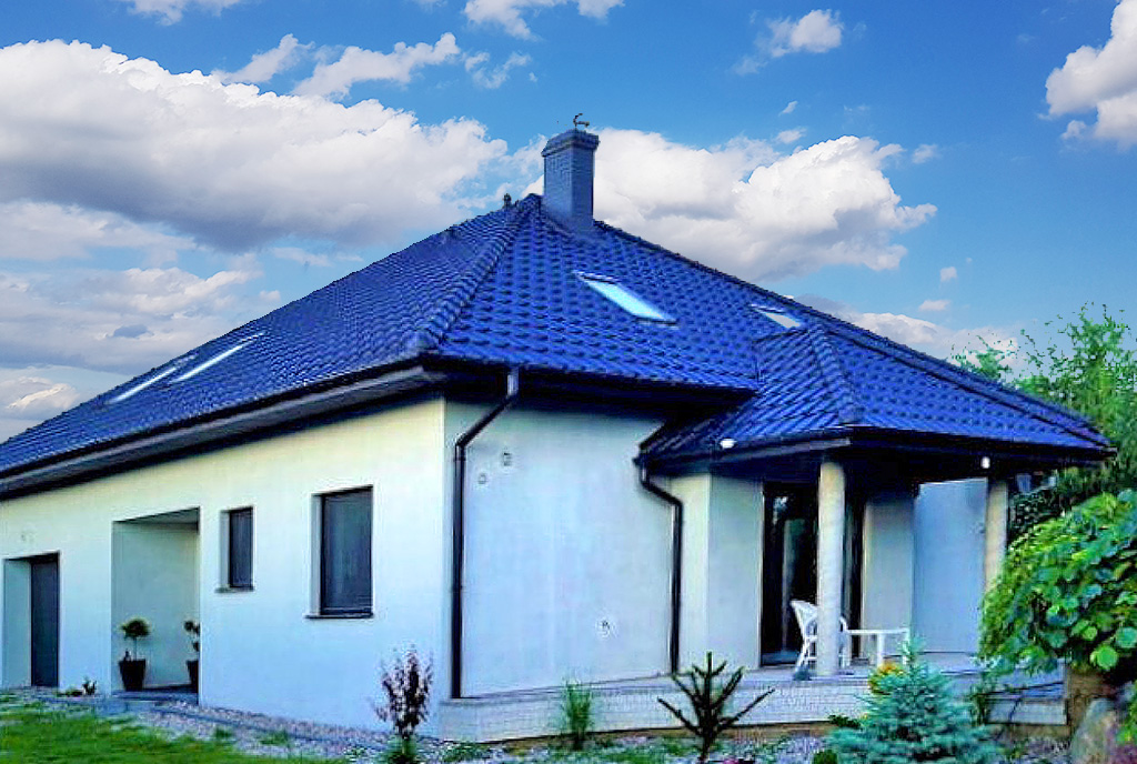 nowoczesna bryła ekskluzywnej willi na sprzedaż Konin (okolice)