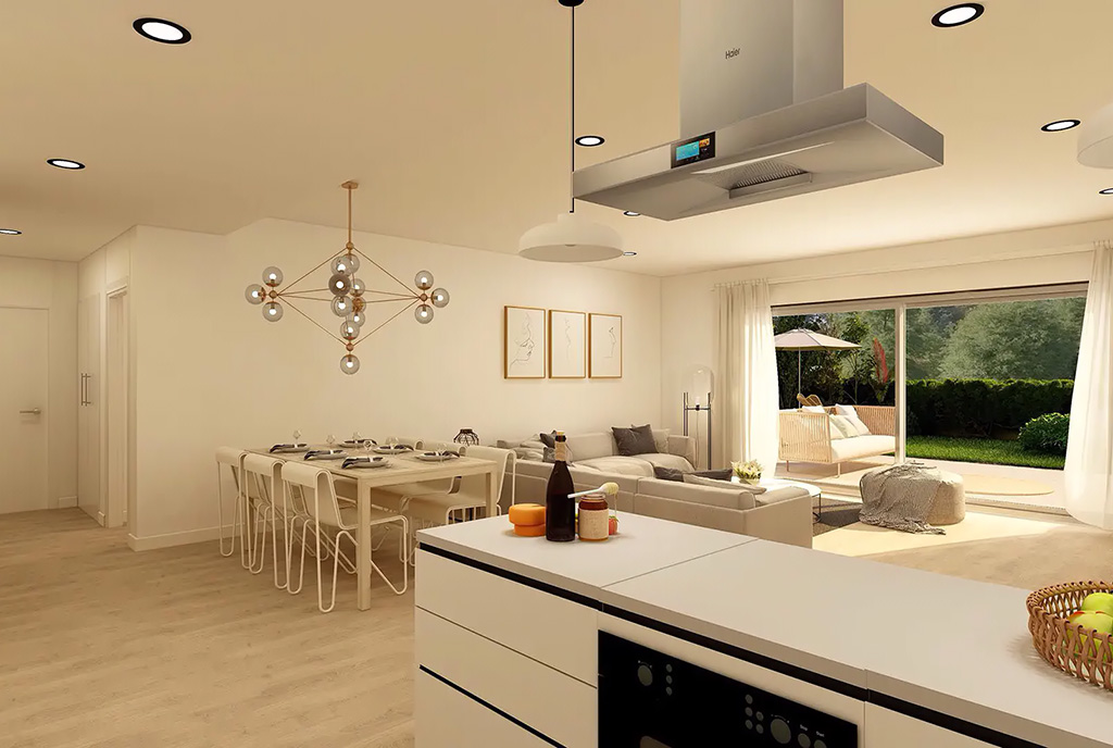 praktycznie zabudowana kuchnia w ekskluzywnym apartamencie na sprzedaż Hiszpania (Estepona)