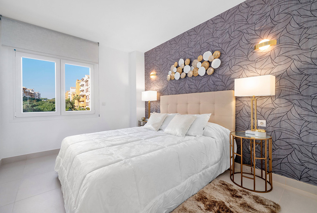 prywatna sypialnia w ekskluzywnym apartamencie do sprzedaży Hiszpania (Punta Prima)