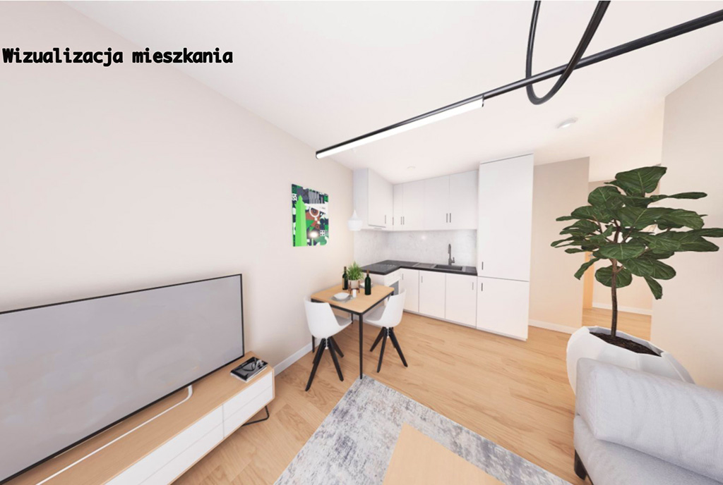 nowoczesny salon w ekskluzywnym apartamencie do sprzedaży Gorzów Wielkopolski