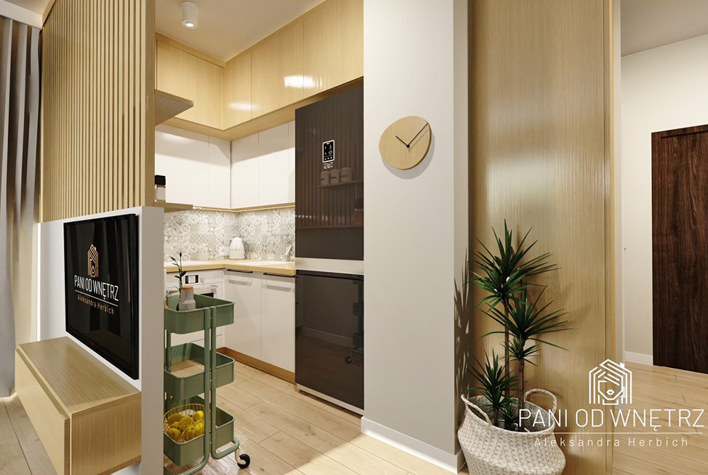 zbliżenie na kuchnię w luksusowym apartamencie na sprzedaż Ostrów Wielkopolski