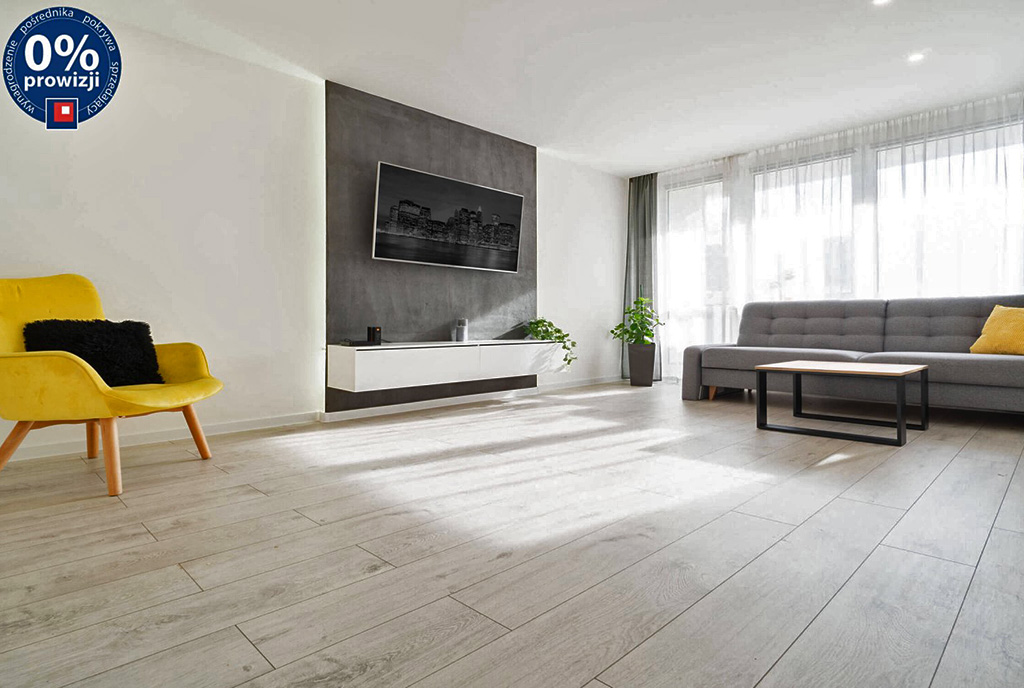 komfortowy pokój dzienny w ekskluzywnym apartamencie do sprzedaży Katowice (okolice)