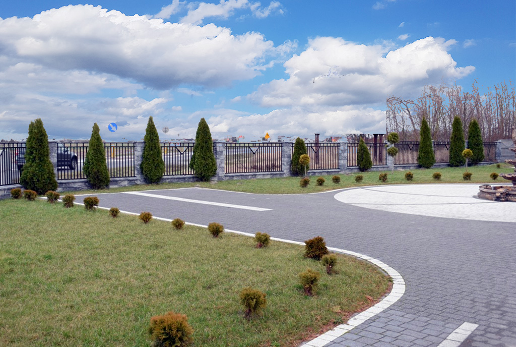 zagospodarowana działka wokół ekskluzywnej willi do sprzedaży Kalisz (okolice)