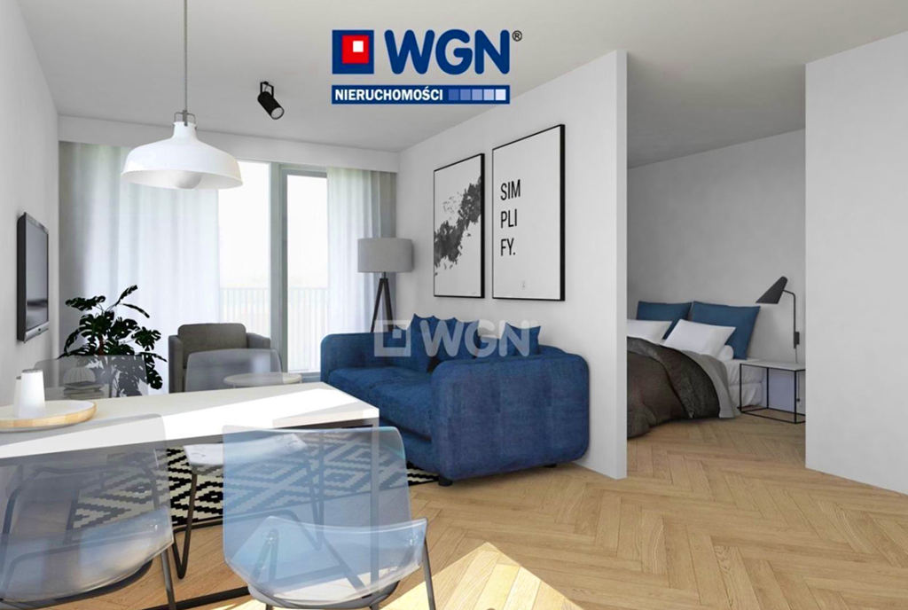 na zdjęciu sypialnia, pokój dzienny oraz jadalnia w ekskluzywnym apartamencie do sprzedaży Gdańsk (okolice)
