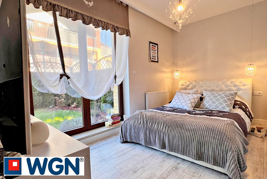 prywatna i zaciszna sypialnia w luksusowym apartamencie na sprzedaż Szczecin