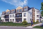 frontowa elewacja budynku, w którym mieści się oferowany na sprzedaż luksusowy apartament Wieluń