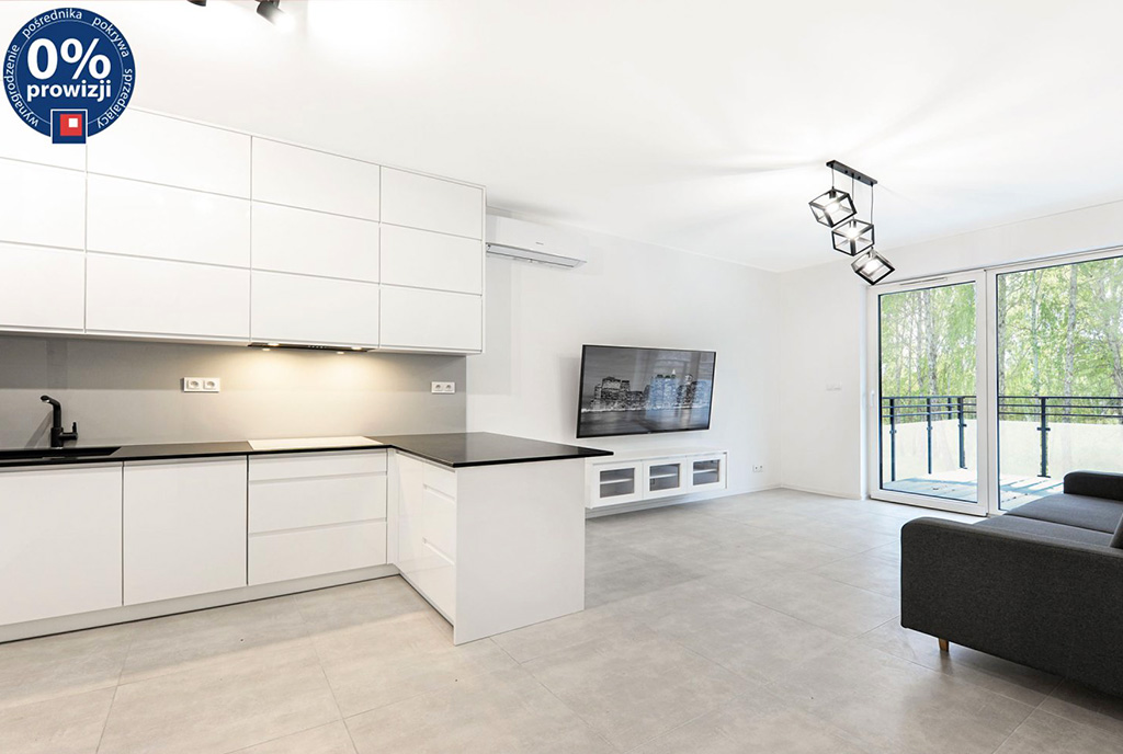 przestronny salon w ekskluzywnym apartamencie do sprzedaży Katowice (okolice)