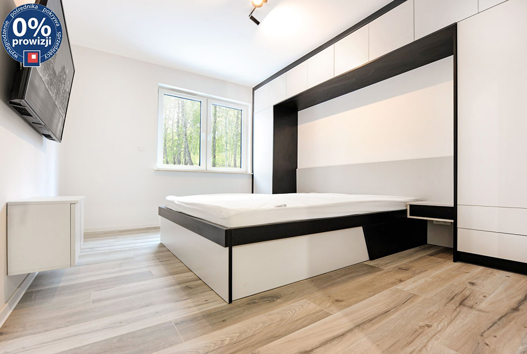 zaciszna sypialnia w ekskluzywnym apartamencie na sprzedaż Katowice (okolice)