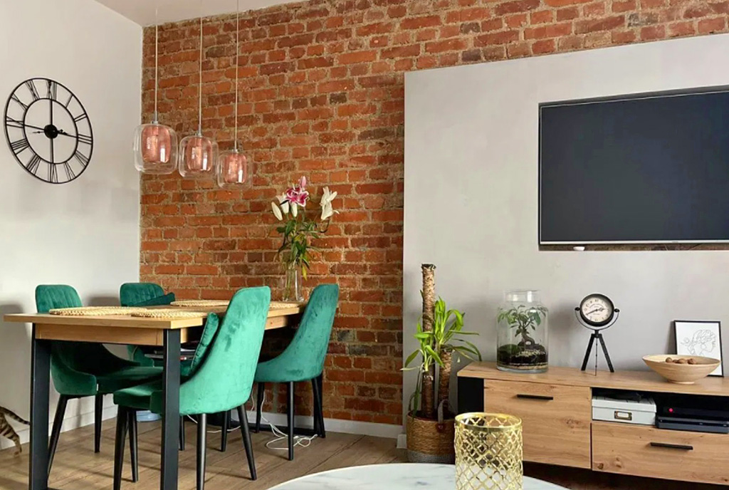 kameralny salon w luksusowym apartamencie na sprzedaż Wałbrzych