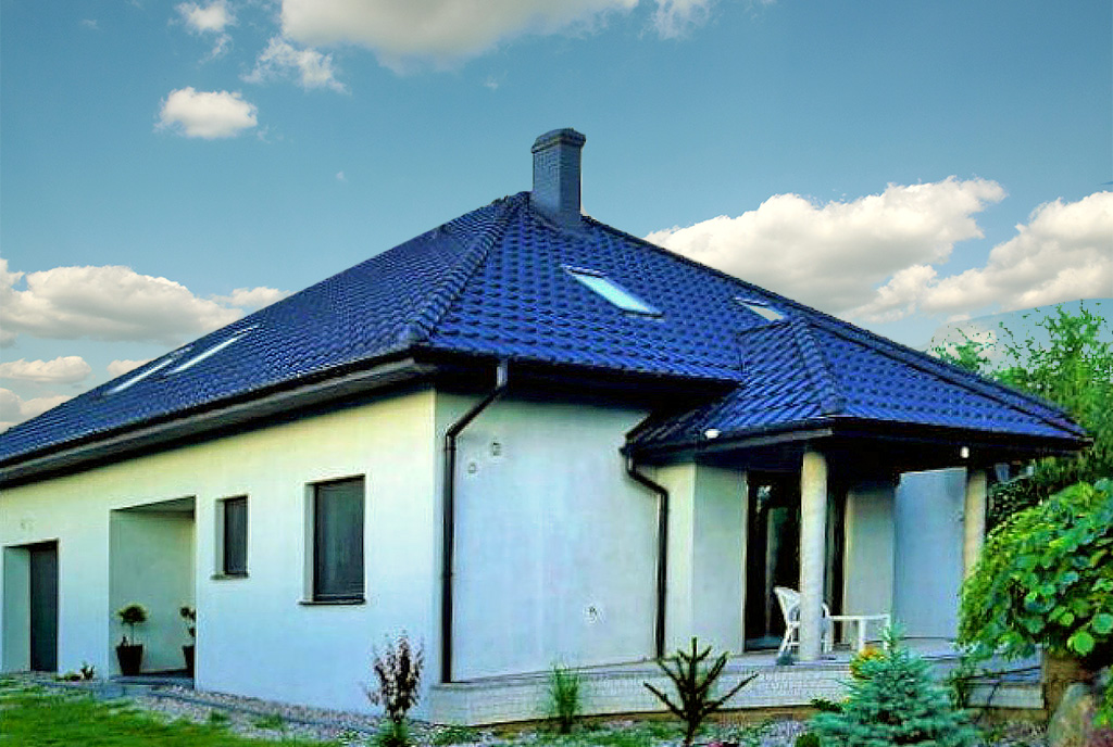 nowoczesna bryła luksusowej willi na sprzedaż Konin (okolice)