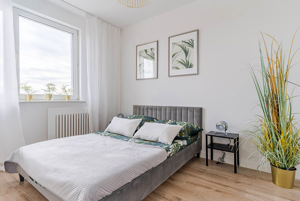 prywatna sypialnia w ekskluzywnym apartamencie do sprzedaży Gdańsk