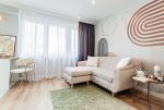 fragment pokoju dziennego w luksusowym apartamencie na sprzedaż Kalisz