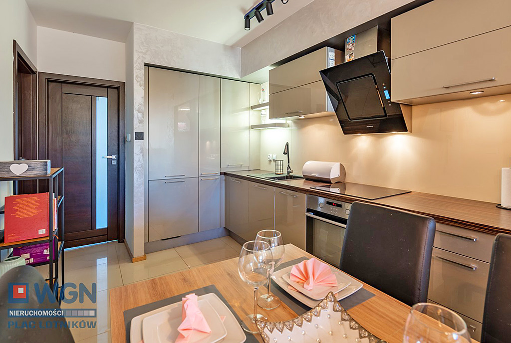 zabudowana kuchnia w ekskluzywnym apartamencie na sprzedaż Szczecin