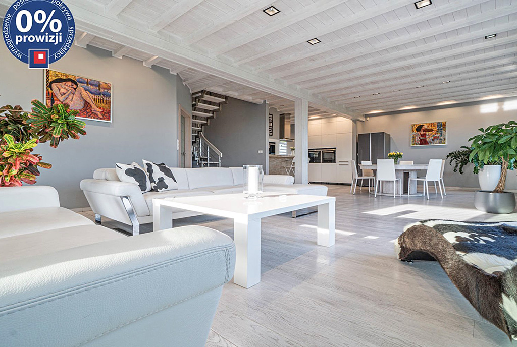 eleganckie wnętrze luksusowej willi na sprzedaż Katowice (okolice)