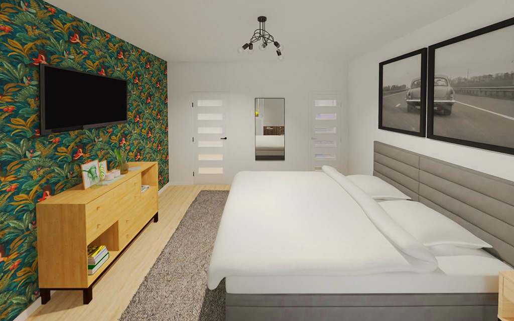 prywatna sypialnia w ekskluzywnym apartamencie na sprzedaż Elbląg