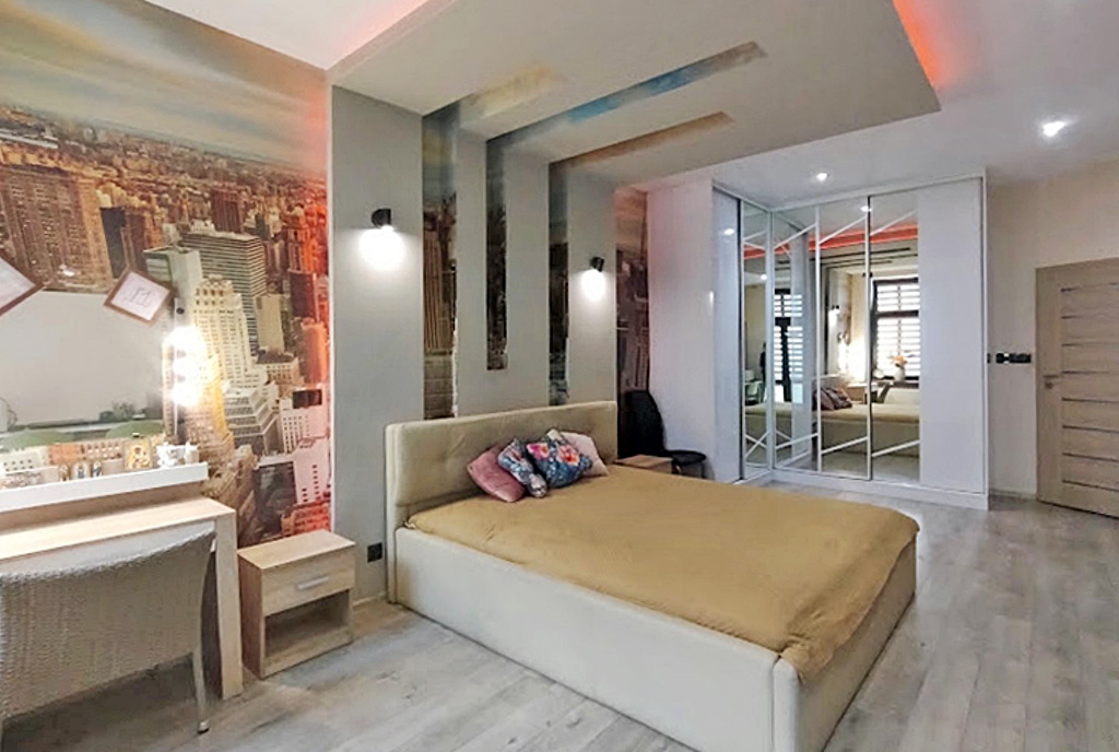 elegancka sypialnia w ekskluzywnym apartamencie na sprzedaż Legnica